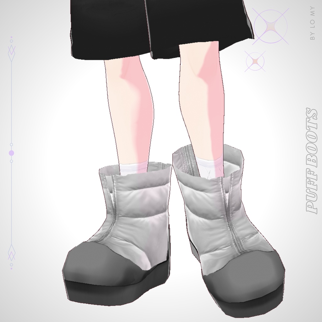 【VRoid】Puffer Boots