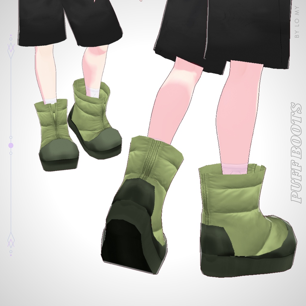 【VRoid】Puffer Boots