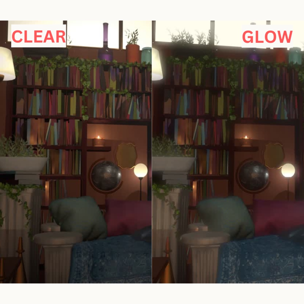 【Animated Background】Cozy & Dark Book Room