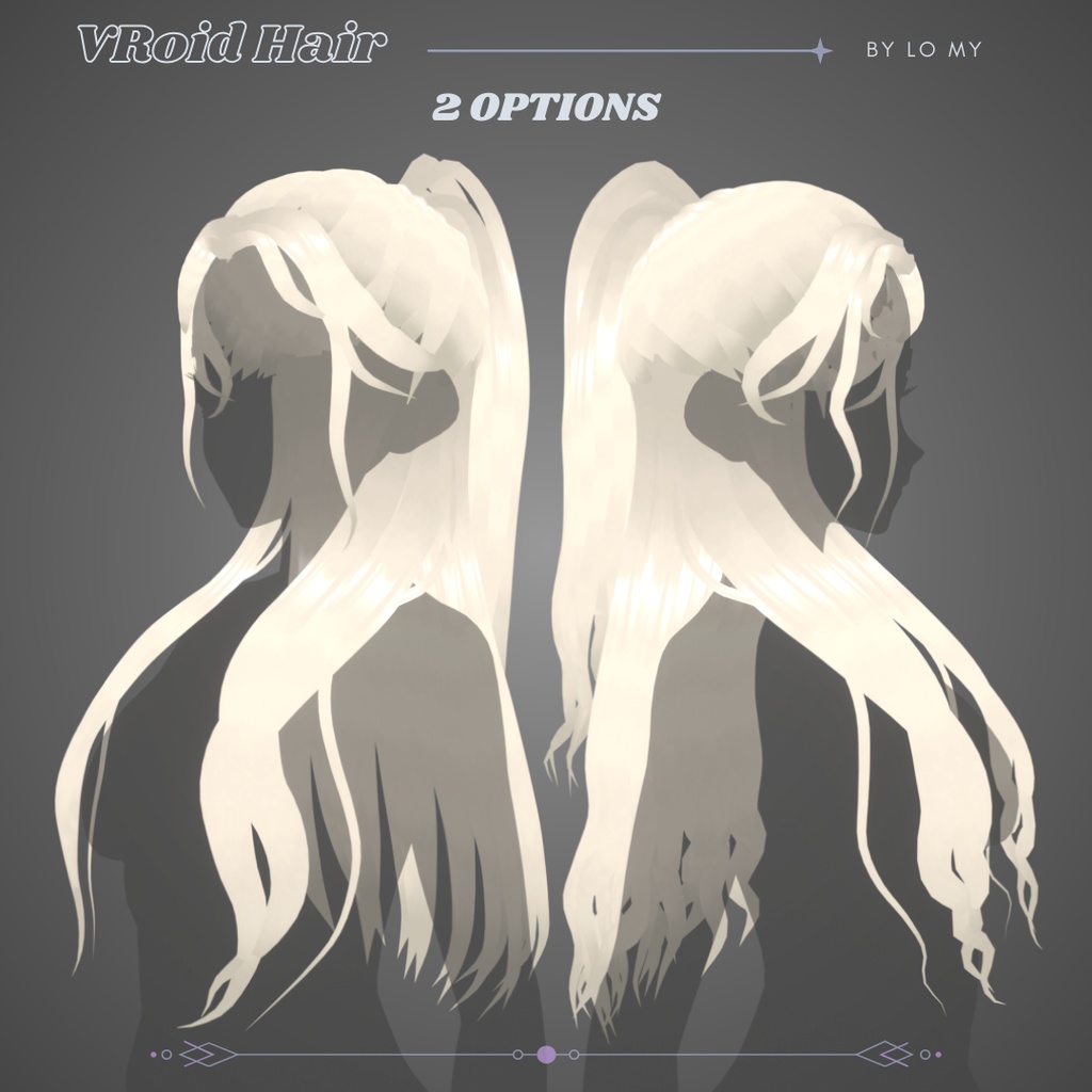 【VRoid】Hair Preset Half Up High Ponytail