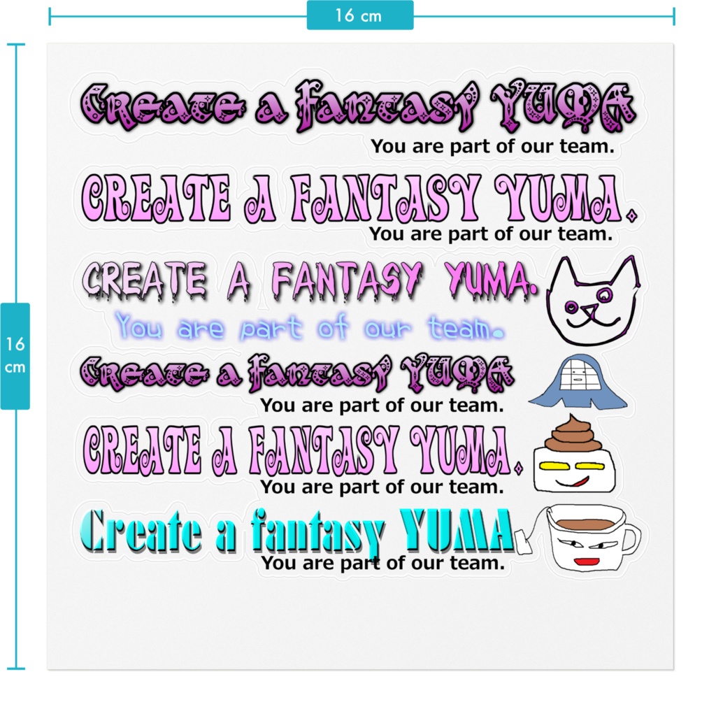 支援金のお礼(ステッカー大)