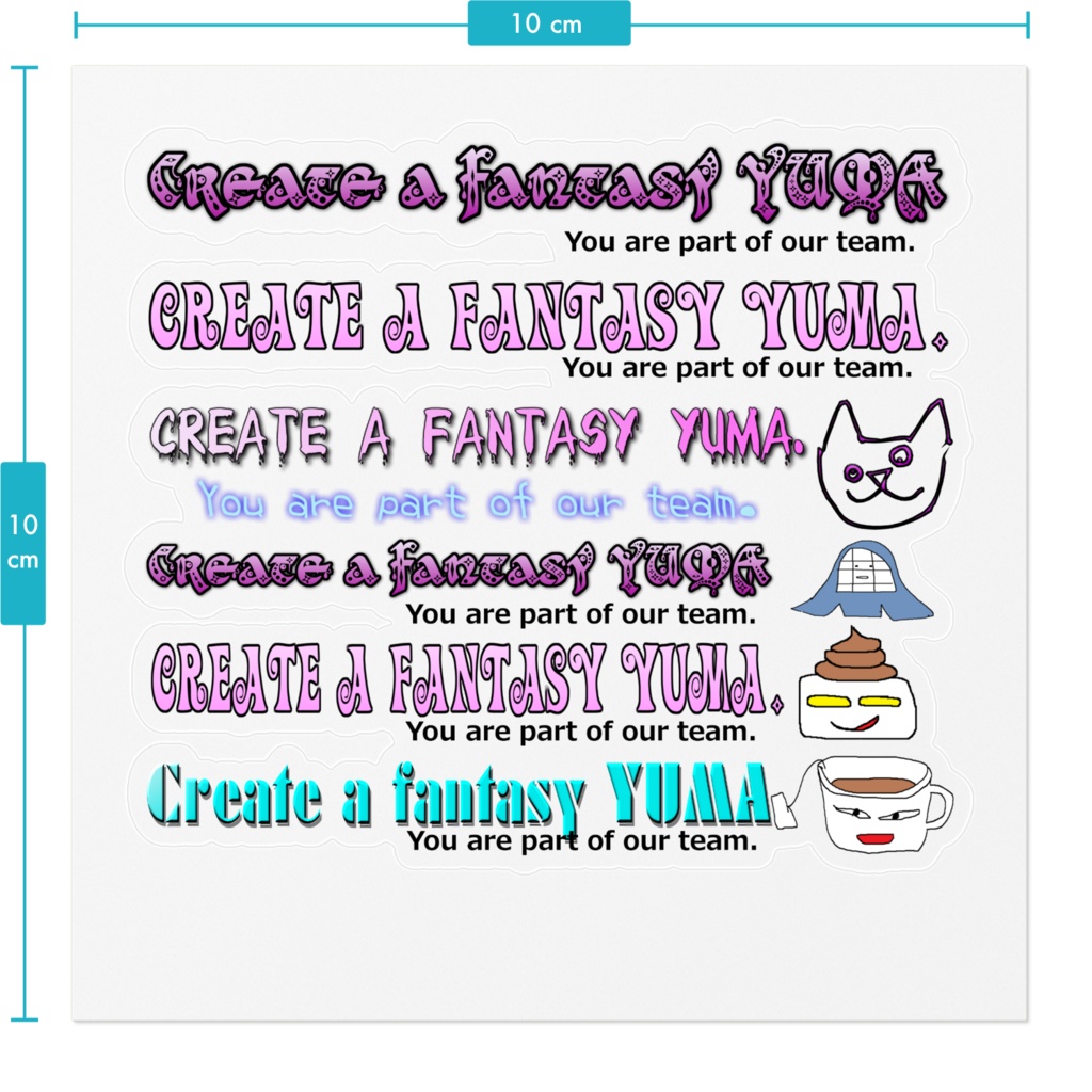 支援金のお礼(ステッカー小)