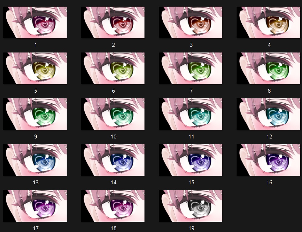 【Milfy/ミルフィ】LoveMelo Eye & Make up Texture 44種