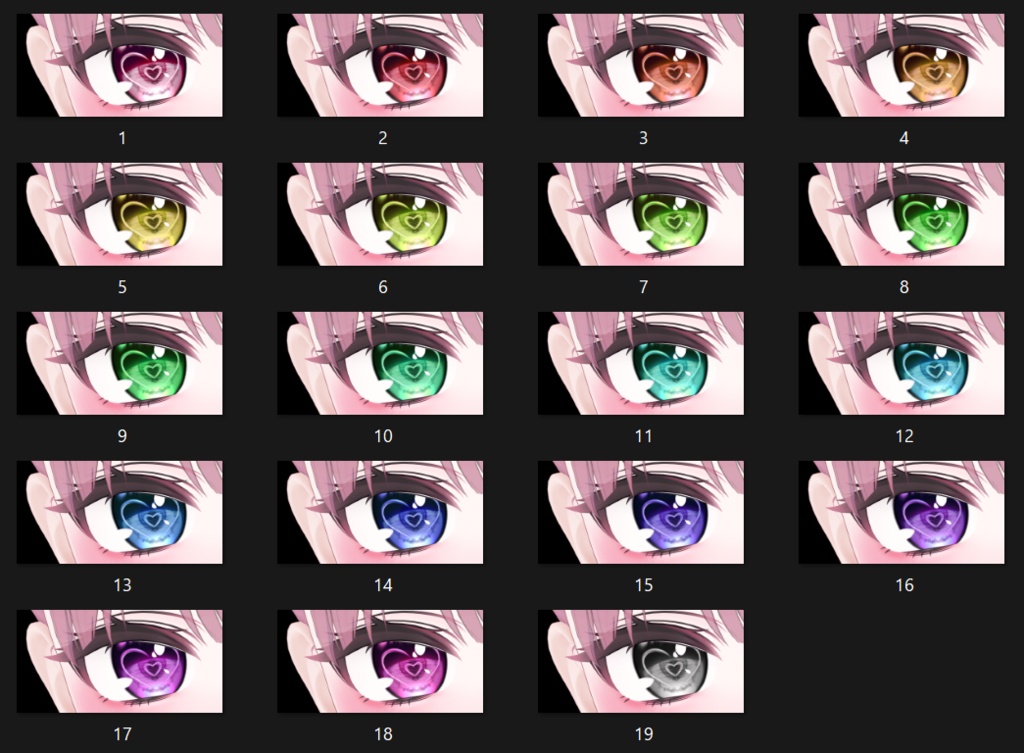 【Milfy/ミルフィ】LoveMelo Eye & Make up Texture 44種