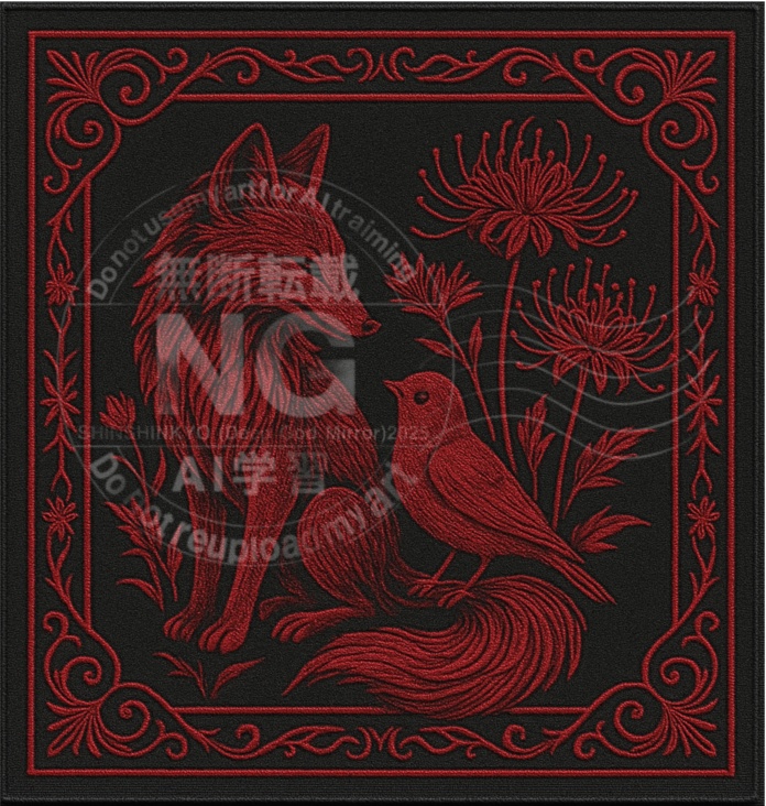 silenthillf  寿雛　概念ハンカチ(大)