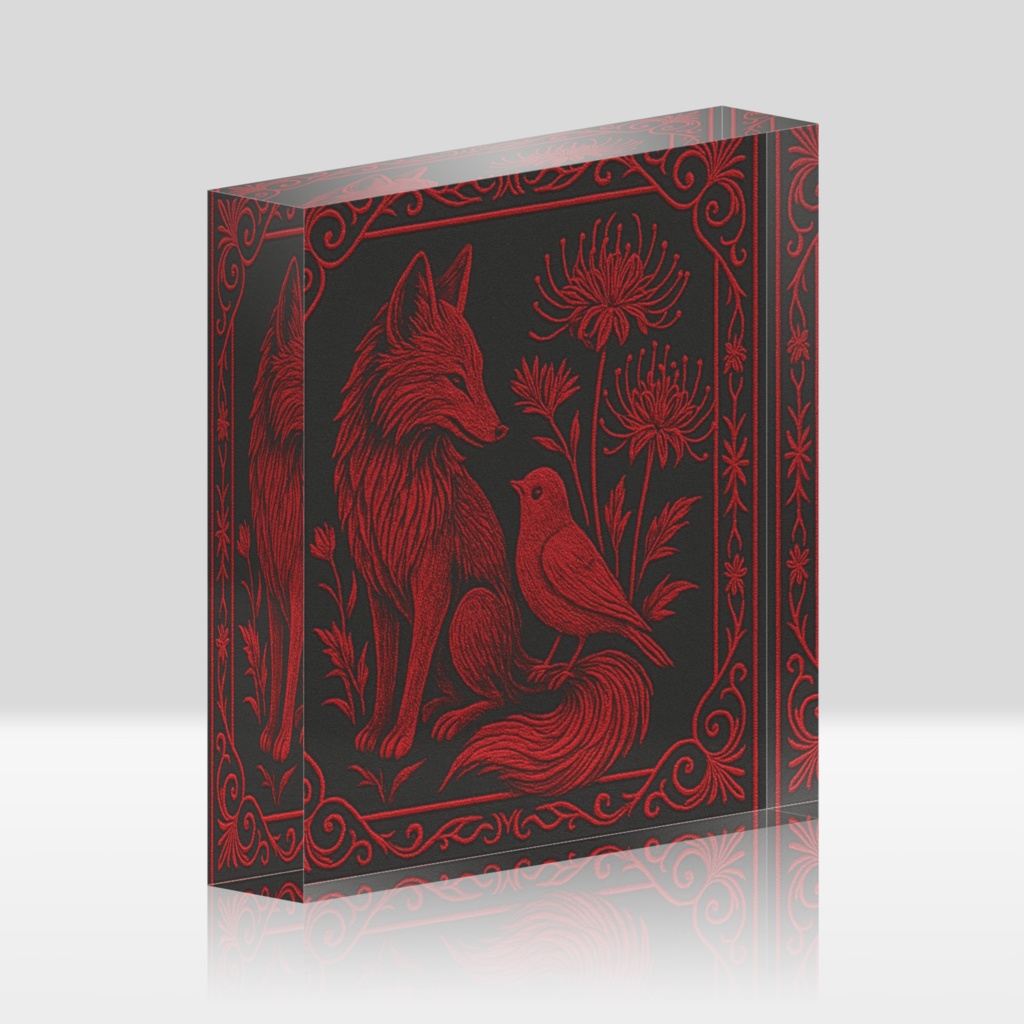 🦊寿雛🐥アクリルブロック