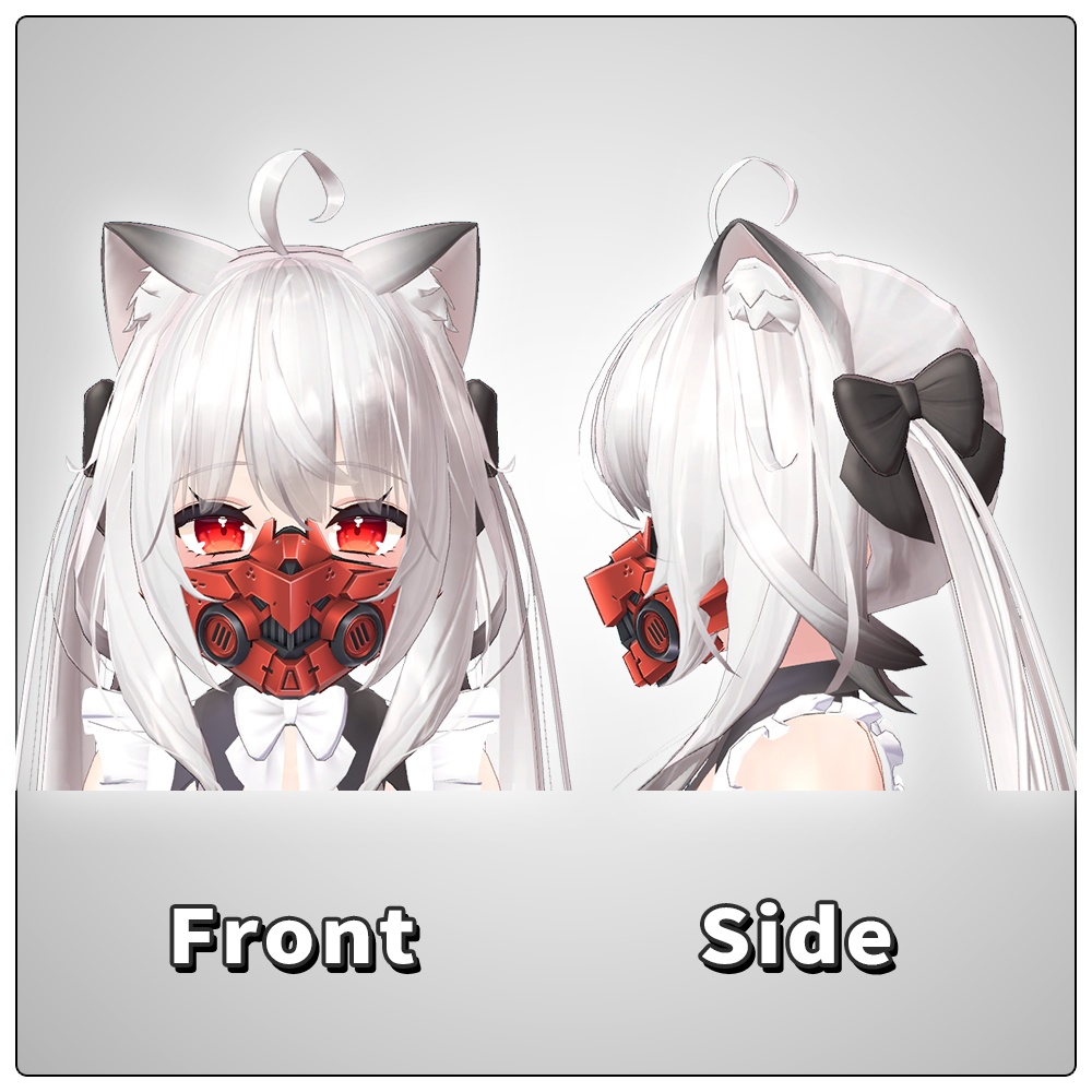 メカマスク Type:M0【VRC想定/アクセサリー3Dモデル】