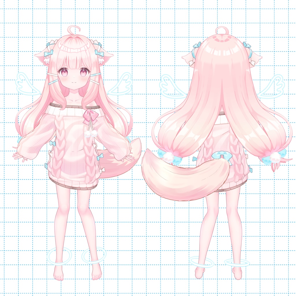 【3Dアバター】- あまふわ AmaFuwa -【VRChat/VRM/パーフェクトシンク】