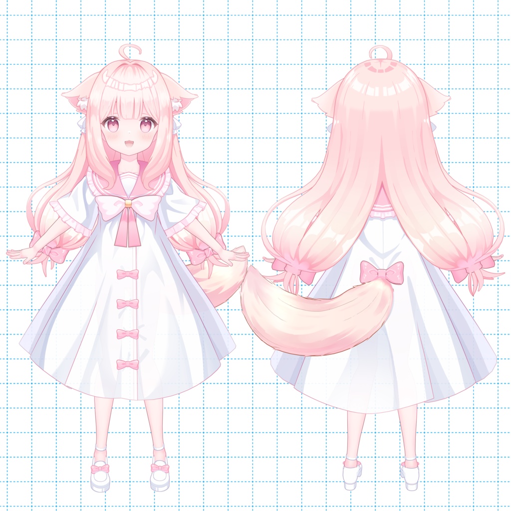 【3Dアバター】- あまふわ AmaFuwa -【VRChat/VRM/パーフェクトシンク】