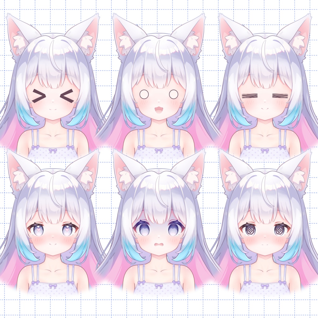 【3Dアバター】- つきの Tukino-【VRChat/VRM/パーフェクトシンク】