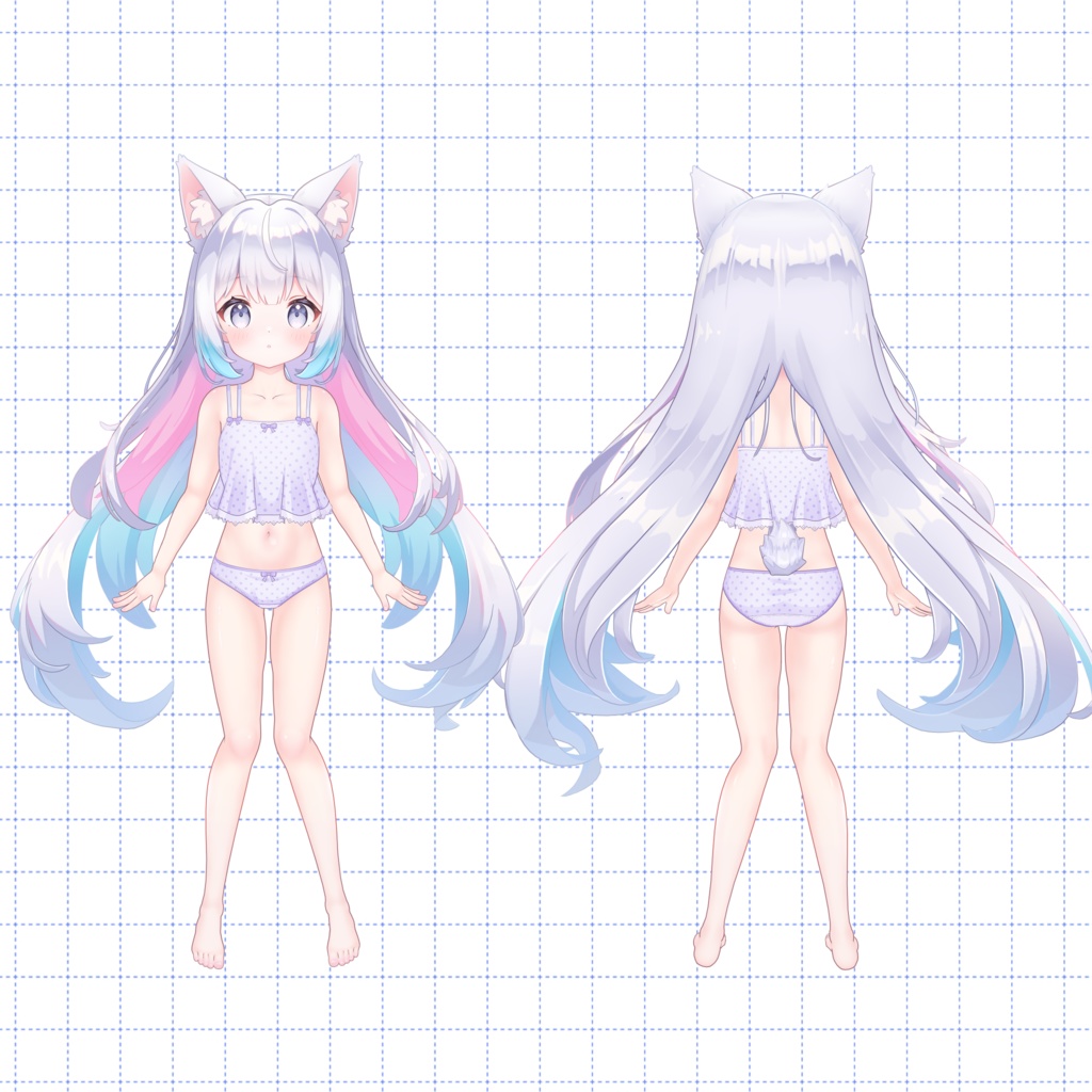 【3Dアバター】- つきの Tukino-【VRChat/VRM/パーフェクトシンク】