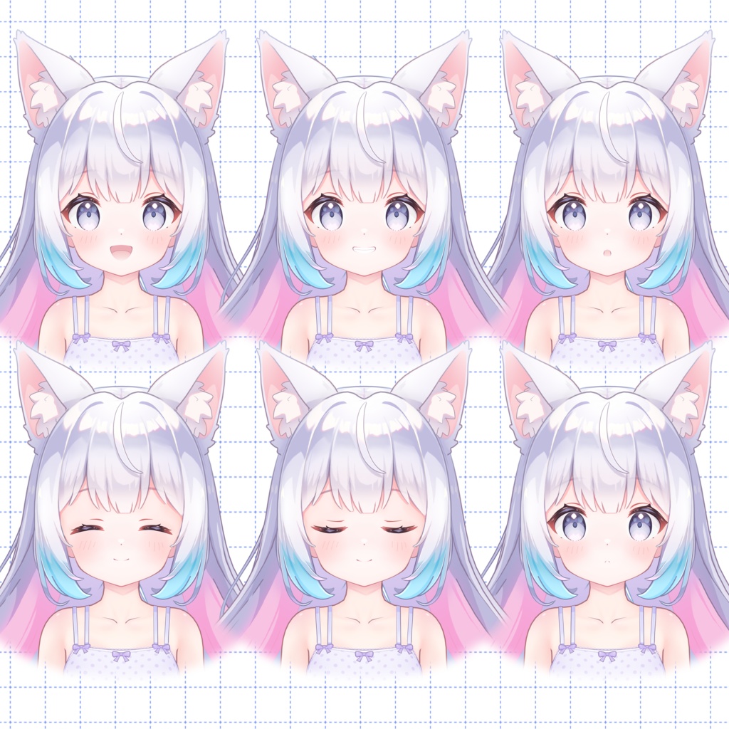 【3Dアバター】- つきの Tukino-【VRChat/VRM/パーフェクトシンク】