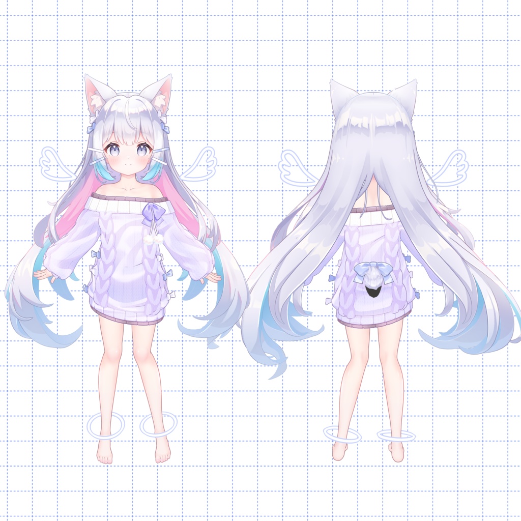 【3Dアバター】- つきの Tukino-【VRChat/VRM/パーフェクトシンク】