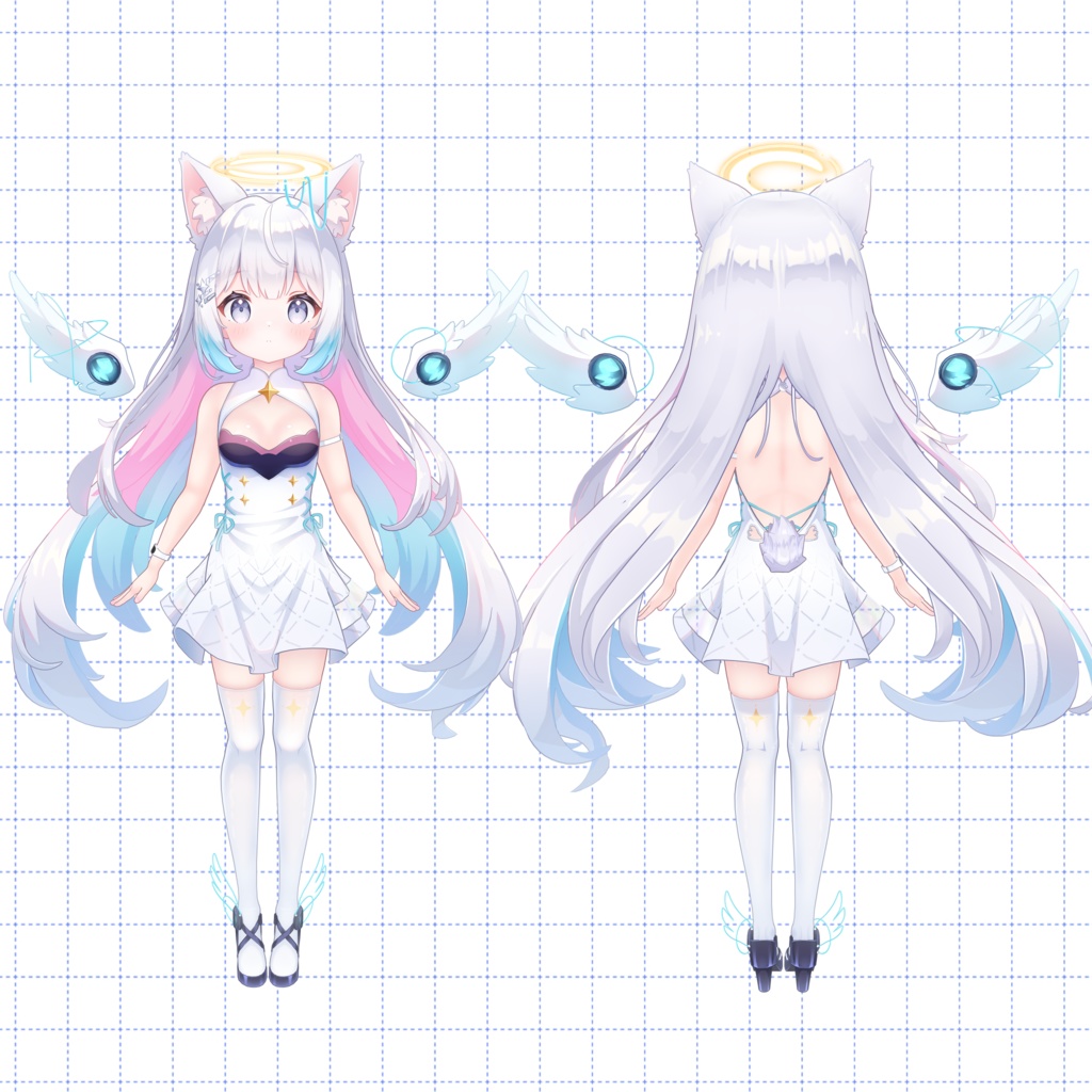 【3Dアバター】- つきの Tukino-【VRChat/VRM/パーフェクトシンク】