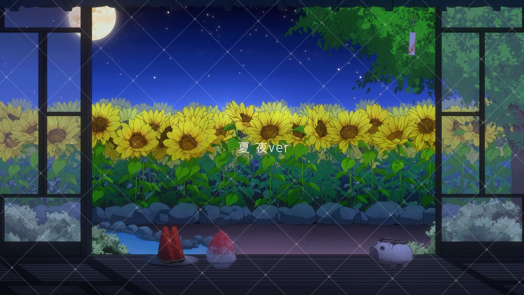 動く『和風古民家』配信待機画面セット