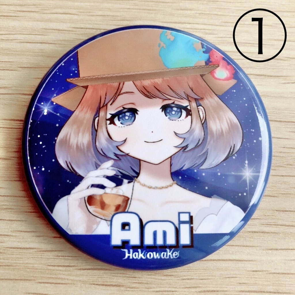 あみ&りこ缶バッジ【4種】