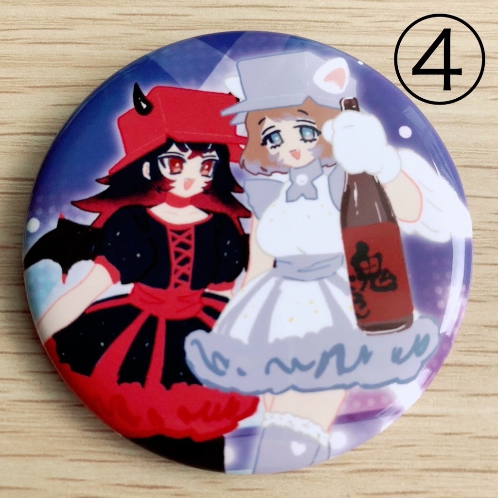 あみ&りこ缶バッジ【4種】