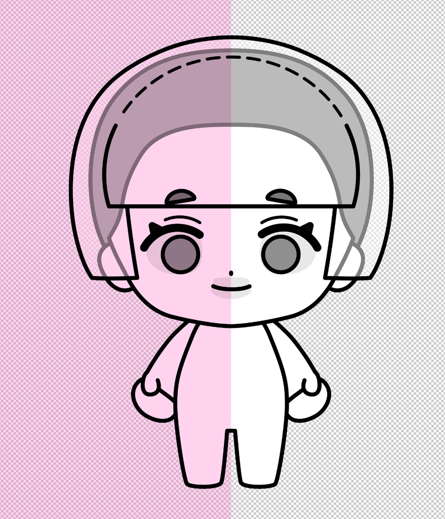 【無料教材】【#Live2d 初心者向け講座】1時間で完成❗️かんたんカワイイ「うごく推しぬい」を作ってみよう✨講座用データ