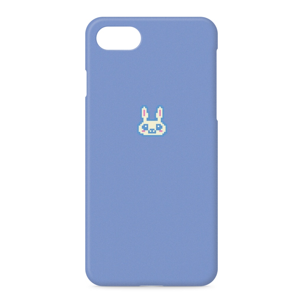 【しあわせうさぎ】iPhoneケース - iPhone 8 / 7 / SE2 （blue）