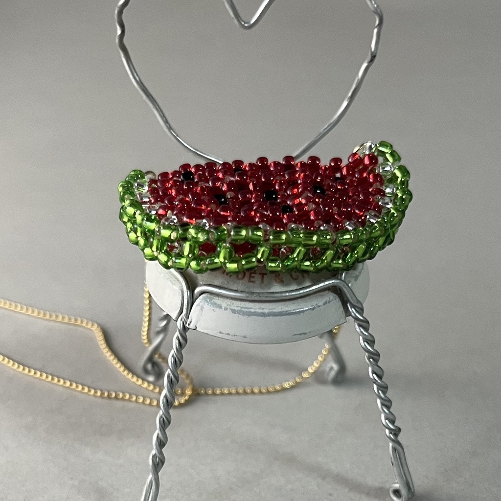 ビーズのスイカバッグ