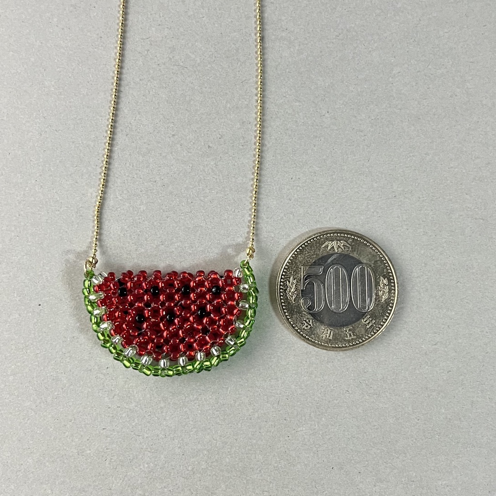 ビーズのスイカバッグ