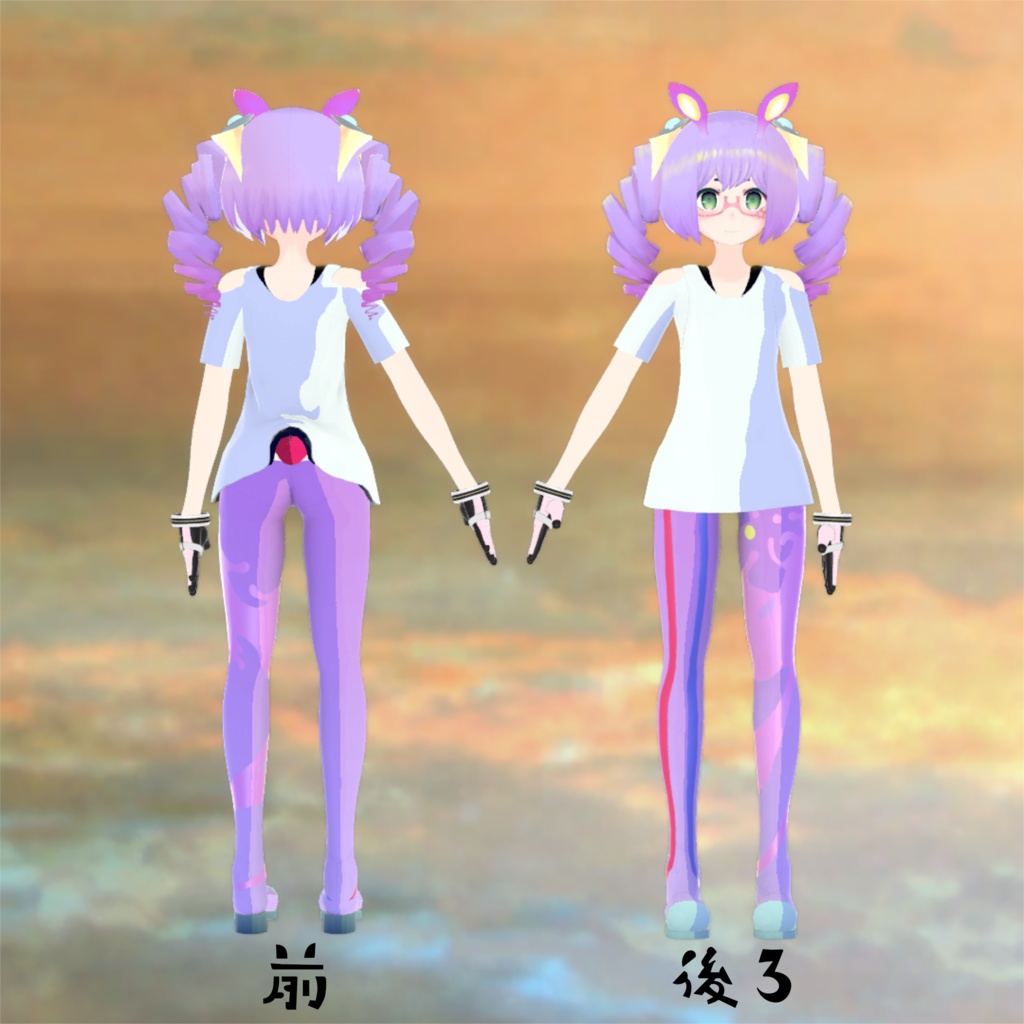 VRC向けオリジナル3Dモデル『RetiCo(れてぃこ)』