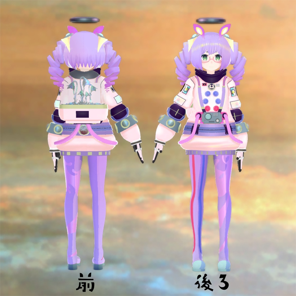 VRC向けオリジナル3Dモデル『RetiCo(れてぃこ)』