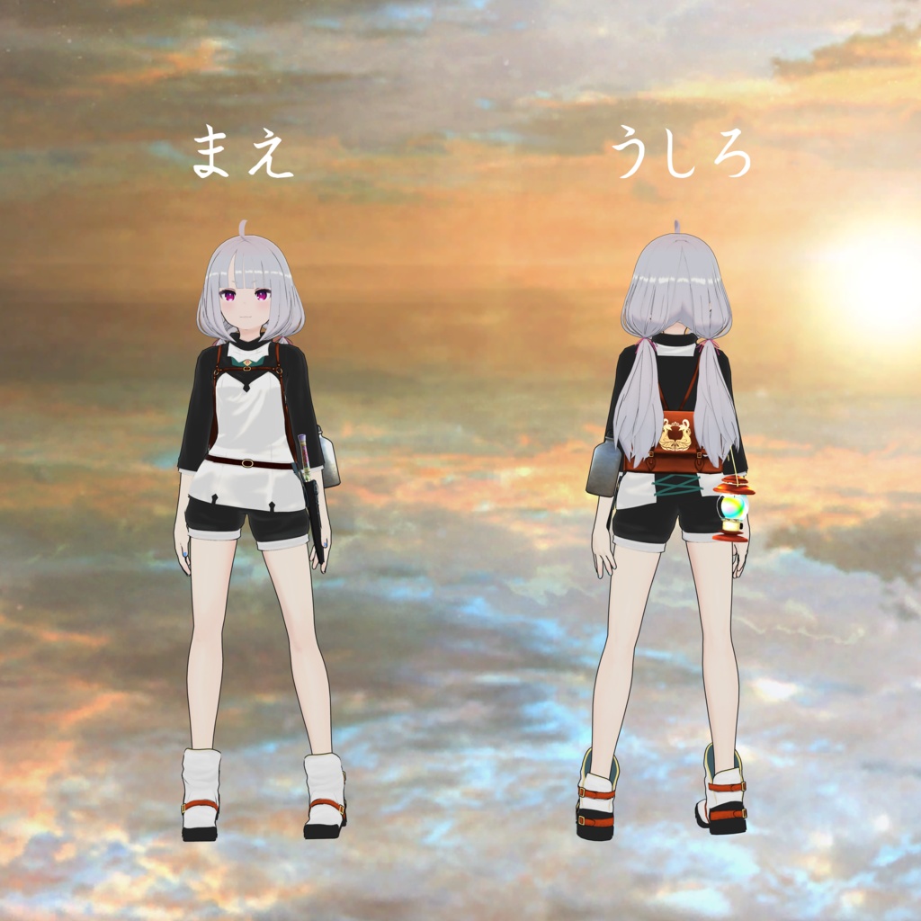 【Quest対応版付属】VRC向けオリジナル3Dモデル『あむりた』