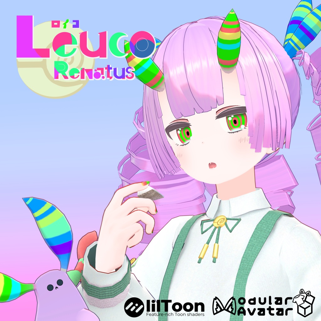 VRC向けオリジナル3Dモデル『Leuco Renatus(ロイコ)』