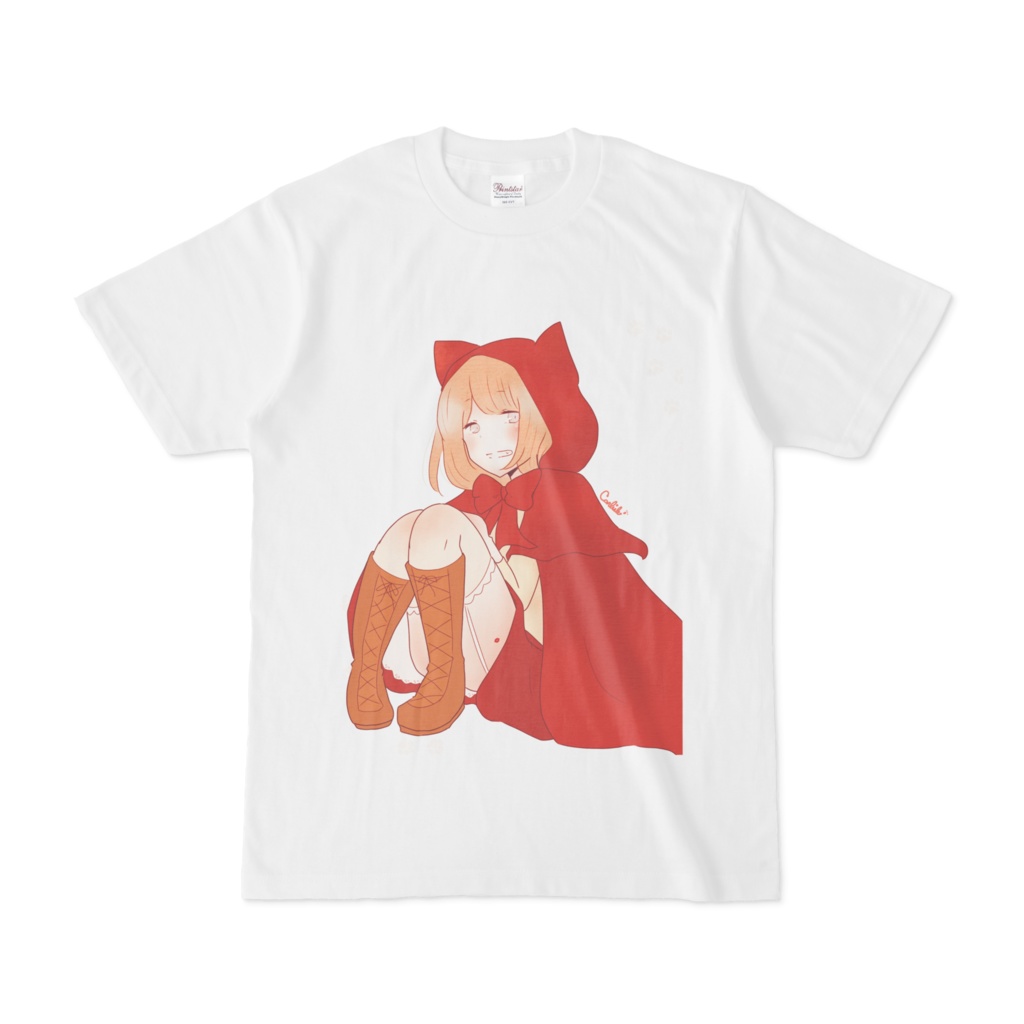 赤ずきんのお姉さんＴシャツ(白)