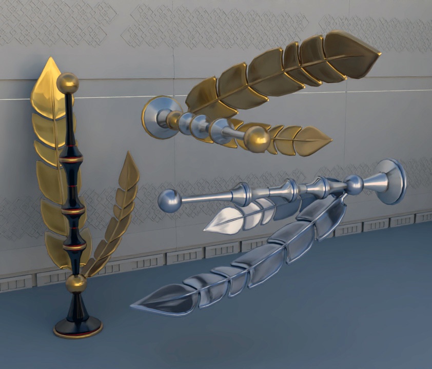 羽根の柱 3D - 優雅なデザイン (Hane no Hashira 3D)