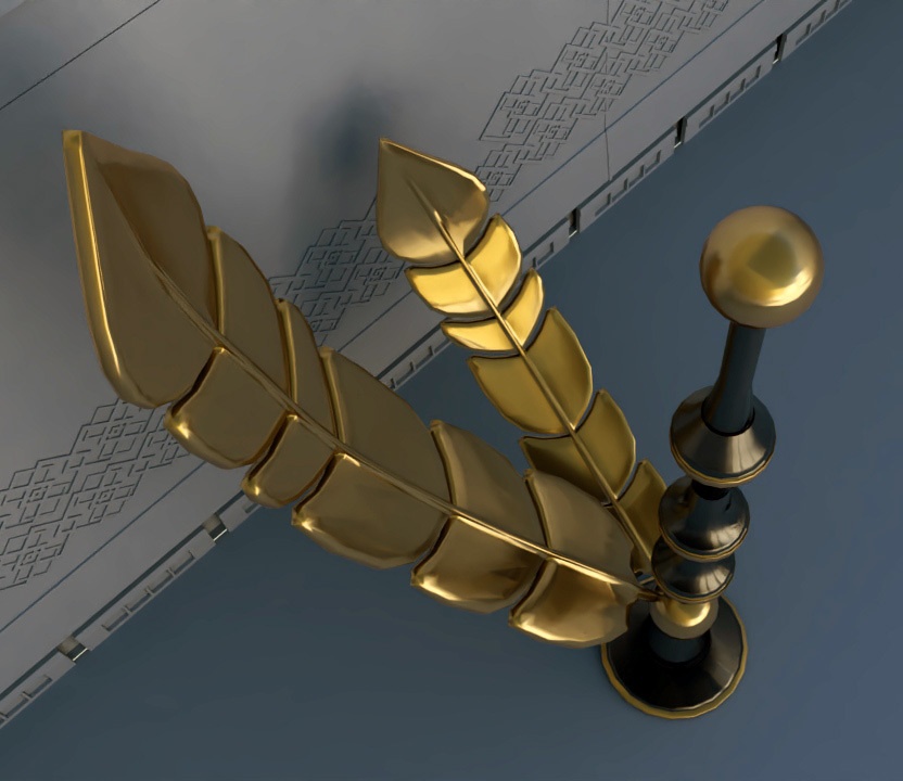 羽根の柱 3D - 優雅なデザイン (Hane no Hashira 3D)