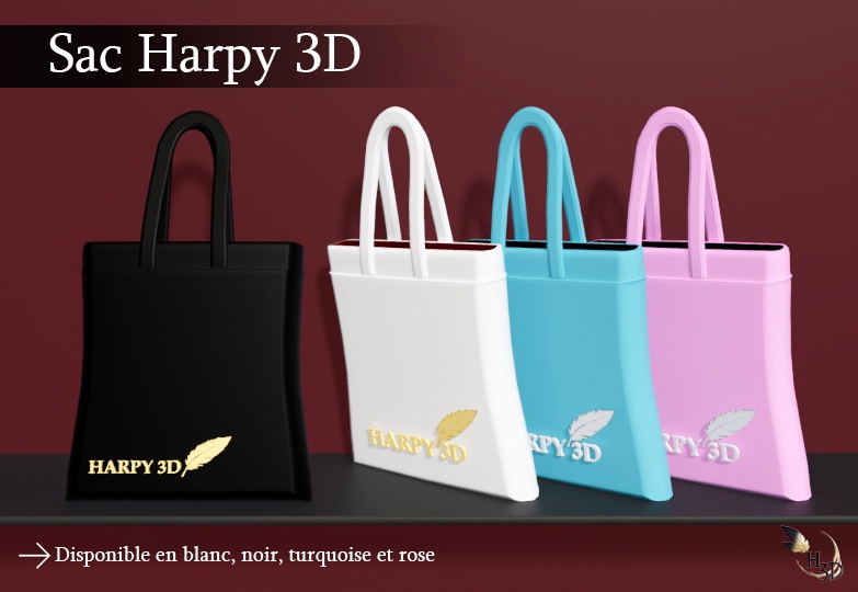 ハーピー3Dバッグ（FBXデータ）