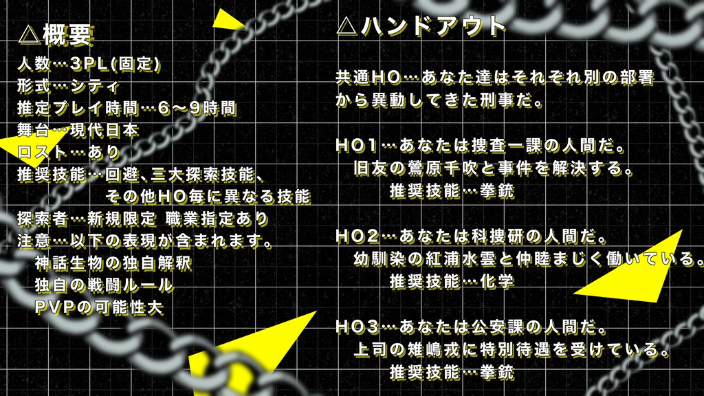 【CoCシナリオ】A▷Fseries【SPLL:E194016】