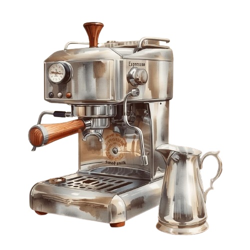 【カフェシリーズ】水彩アンティーク風クリップアート12種類セット/背景透過PNG