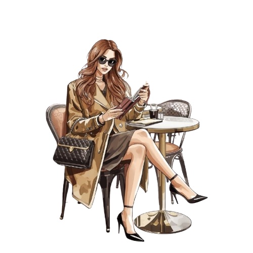 【カフェシリーズ】水彩アンティーク風クリップアート12種類セット/背景透過PNG