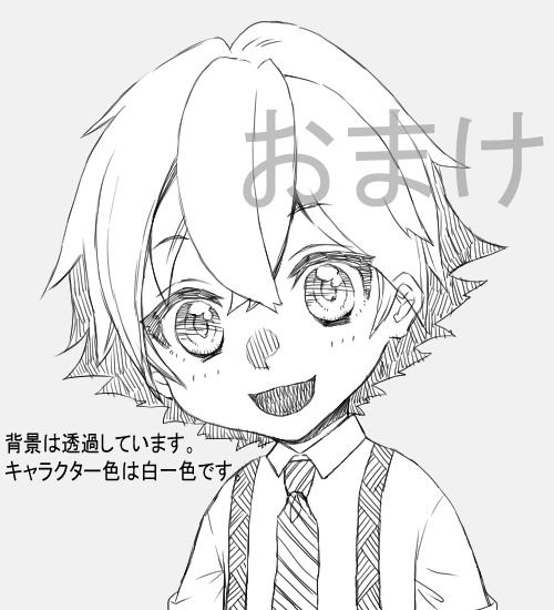 キャラクター素材 金髪・碧眼