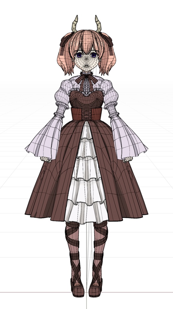 リーニエ 3Dモデル Linie Frieren MMD Model