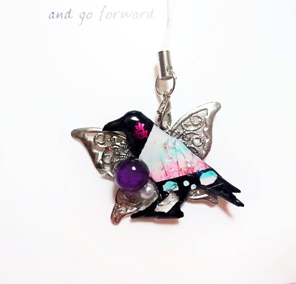 鬼滅の刃 鎹烏ストラップ(冨岡義勇・胡蝶しのぶ各)