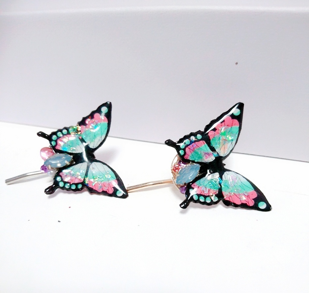 鬼滅の刃 胡蝶しのぶ・カナヲ風 ポニーフック