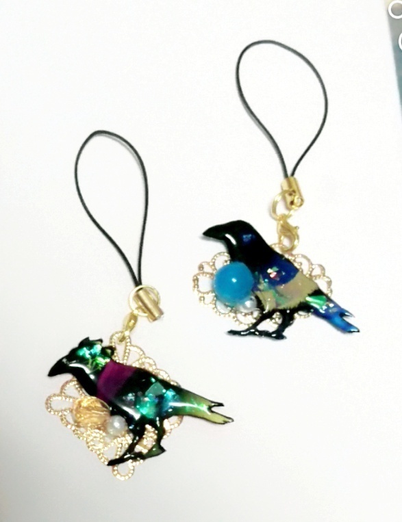 鬼滅の刃 鎹烏ストラップ 伊之助(素顔)&玄弥