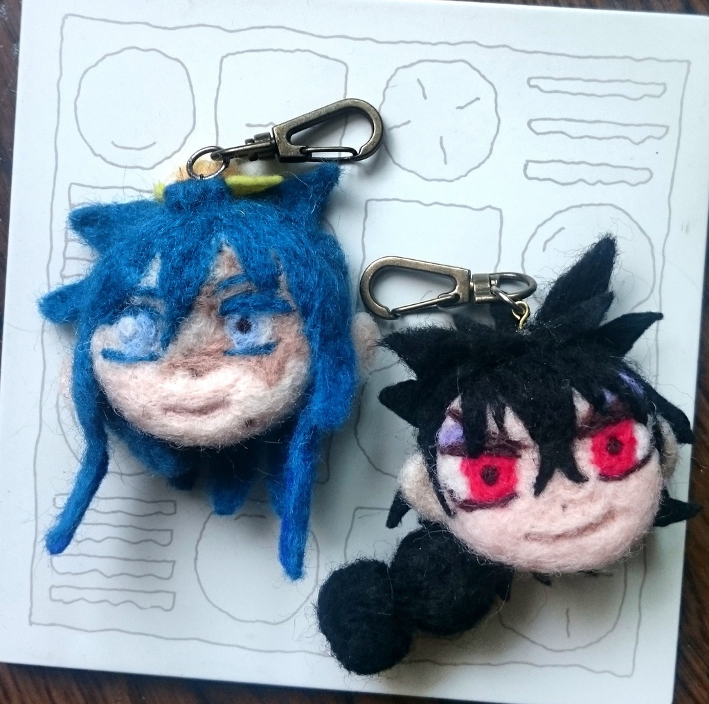 ジュダル 白龍 羊毛チャーム