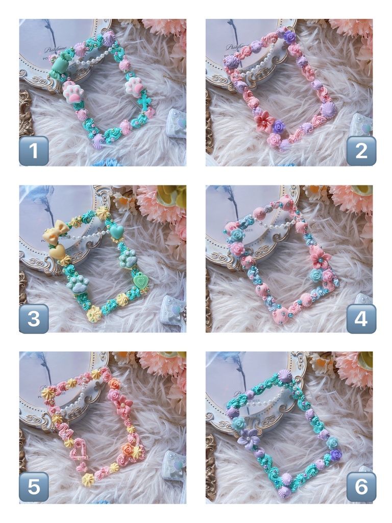 カラフルホイップデコケース☁⸒⸒