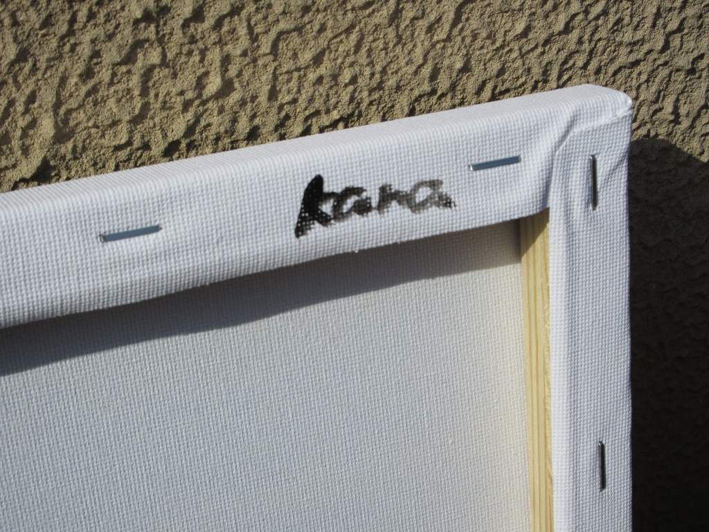 アクリル画 川面のきらめき