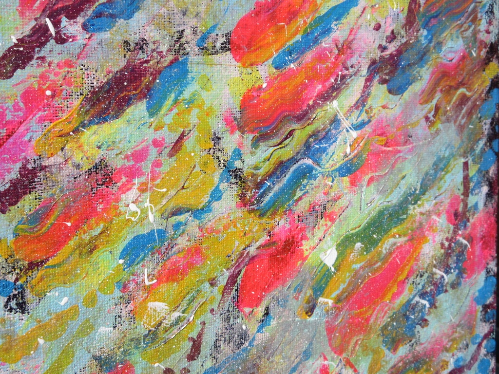 アクリル画 「流れ星」