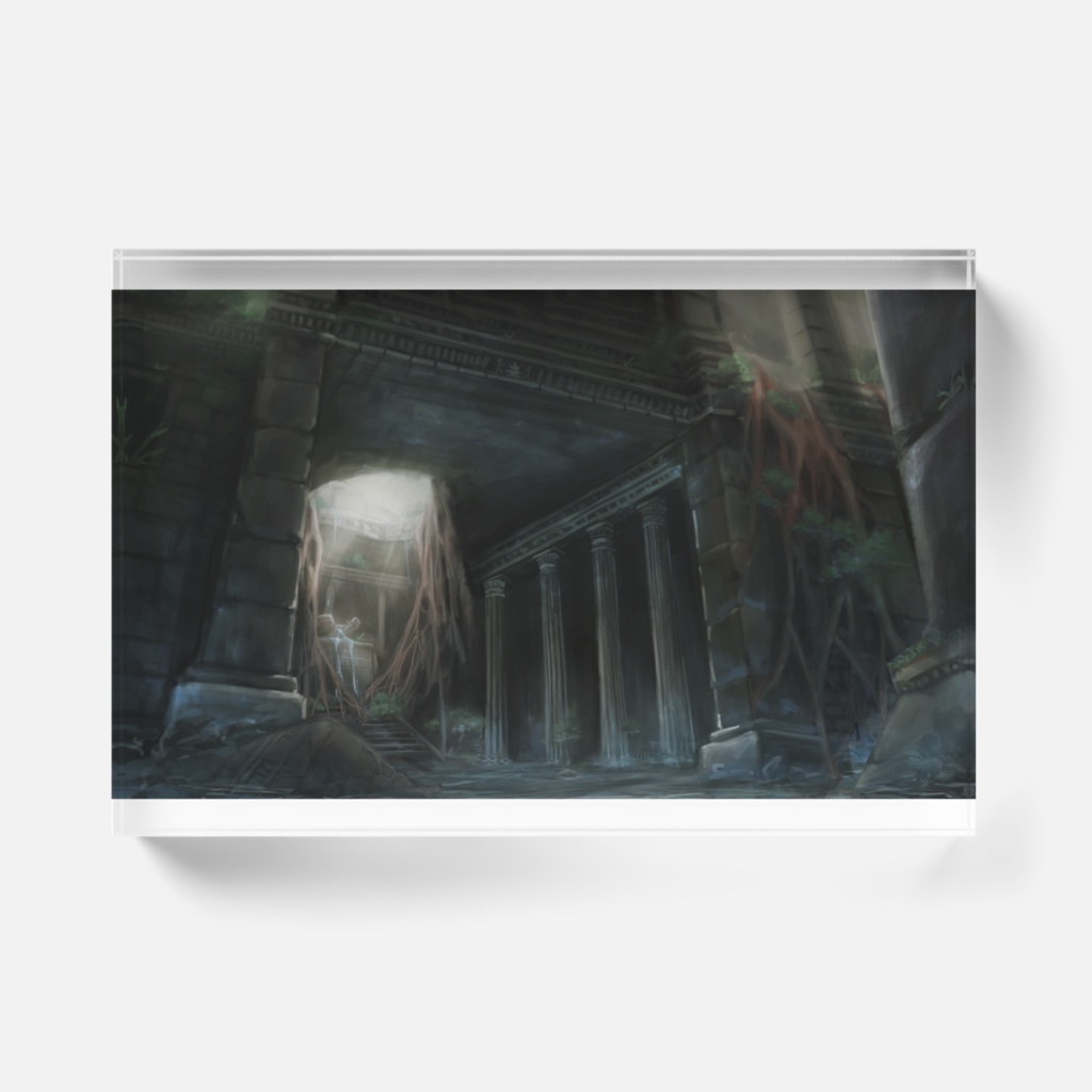 水が滴る遺跡 アクリルブロック