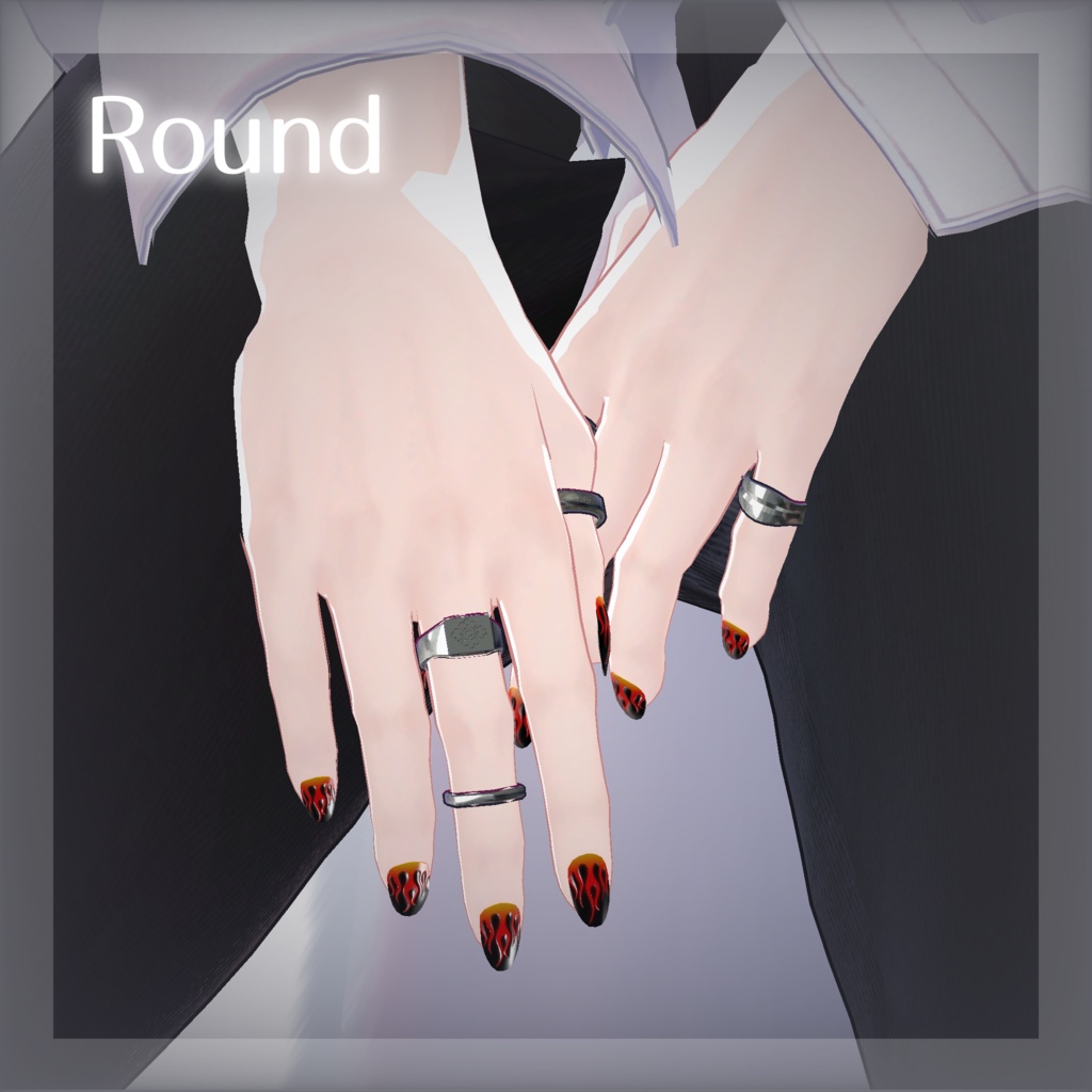 💚 狛乃(Komano)専用 💚 Hand + Foot_fire nail material