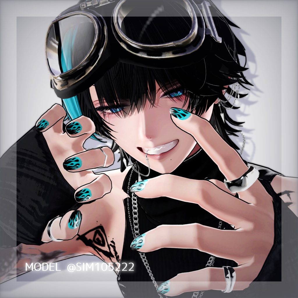 💚 狛乃(Komano)専用 💚 Hand + Foot_fire nail material