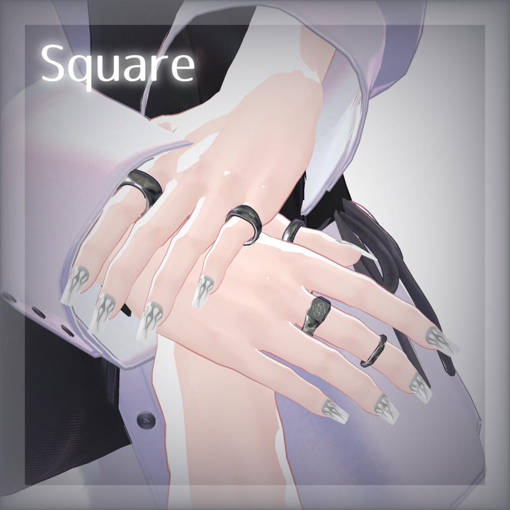 💚 狛乃(Komano)専用 💚 Hand + Foot_fire nail material