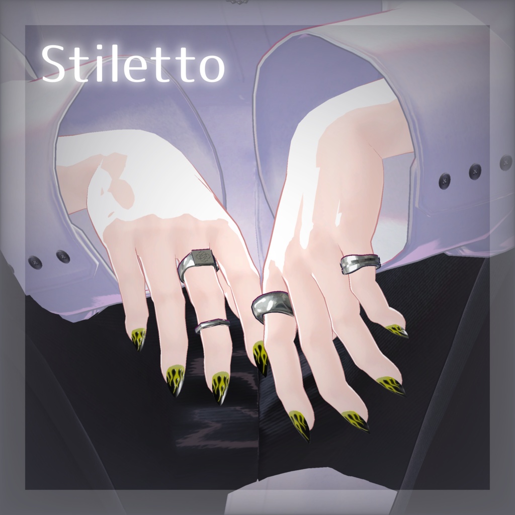 💚 狛乃(Komano)専用 💚 Hand + Foot_fire nail material